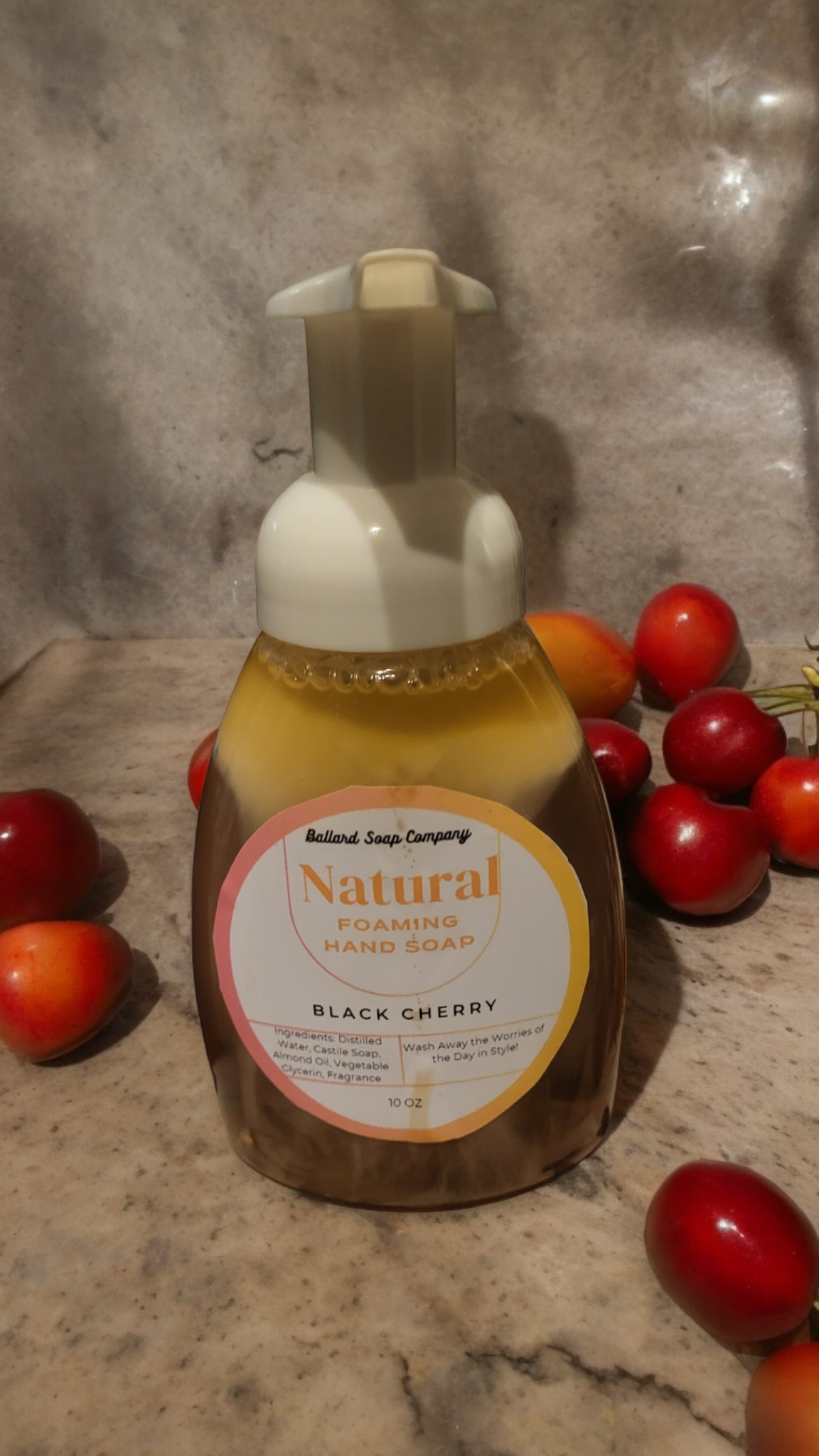 Black Cherry Natural Foaming Soap