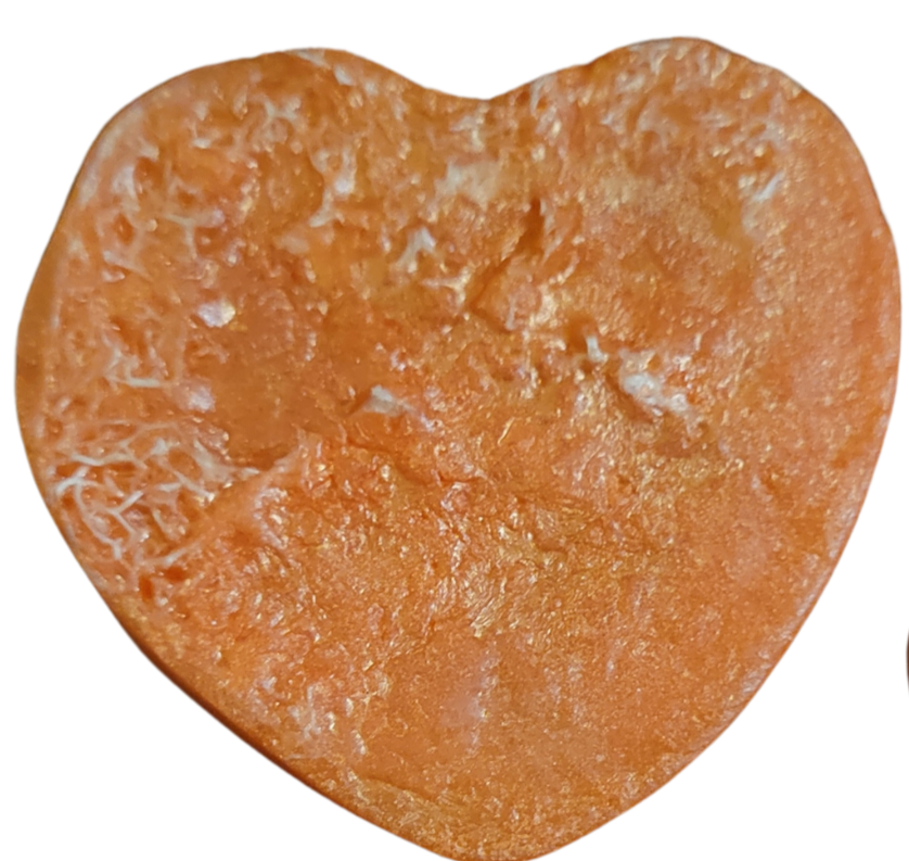 Orange Heart Loofah Artisan Soap Bar