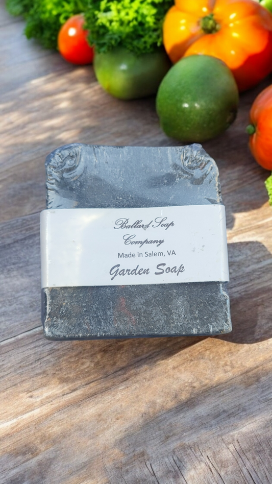 Garden Soap Artisan Bar with exfoliation