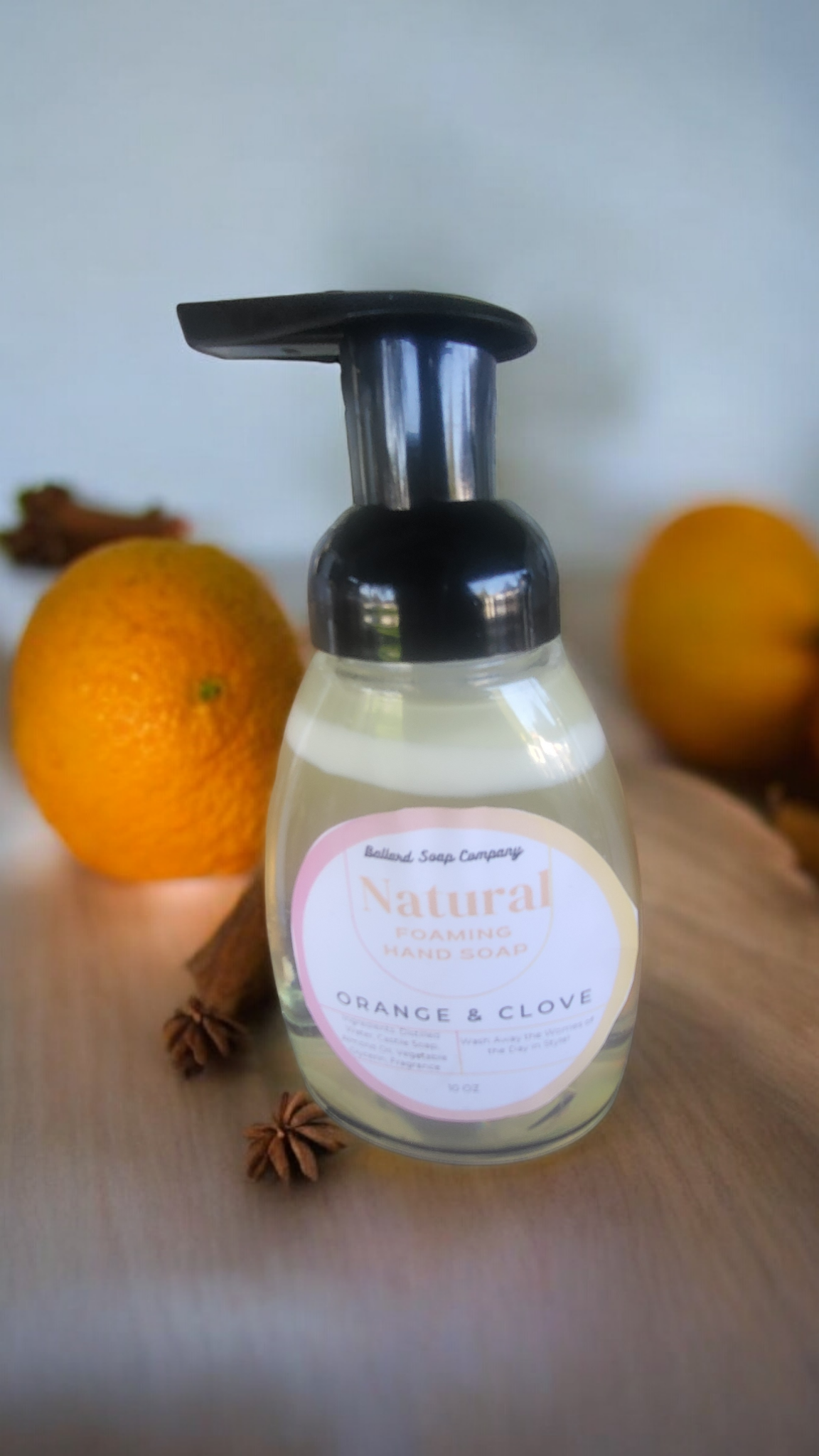 Orange and Clove Natural Foaming Hand Soap
