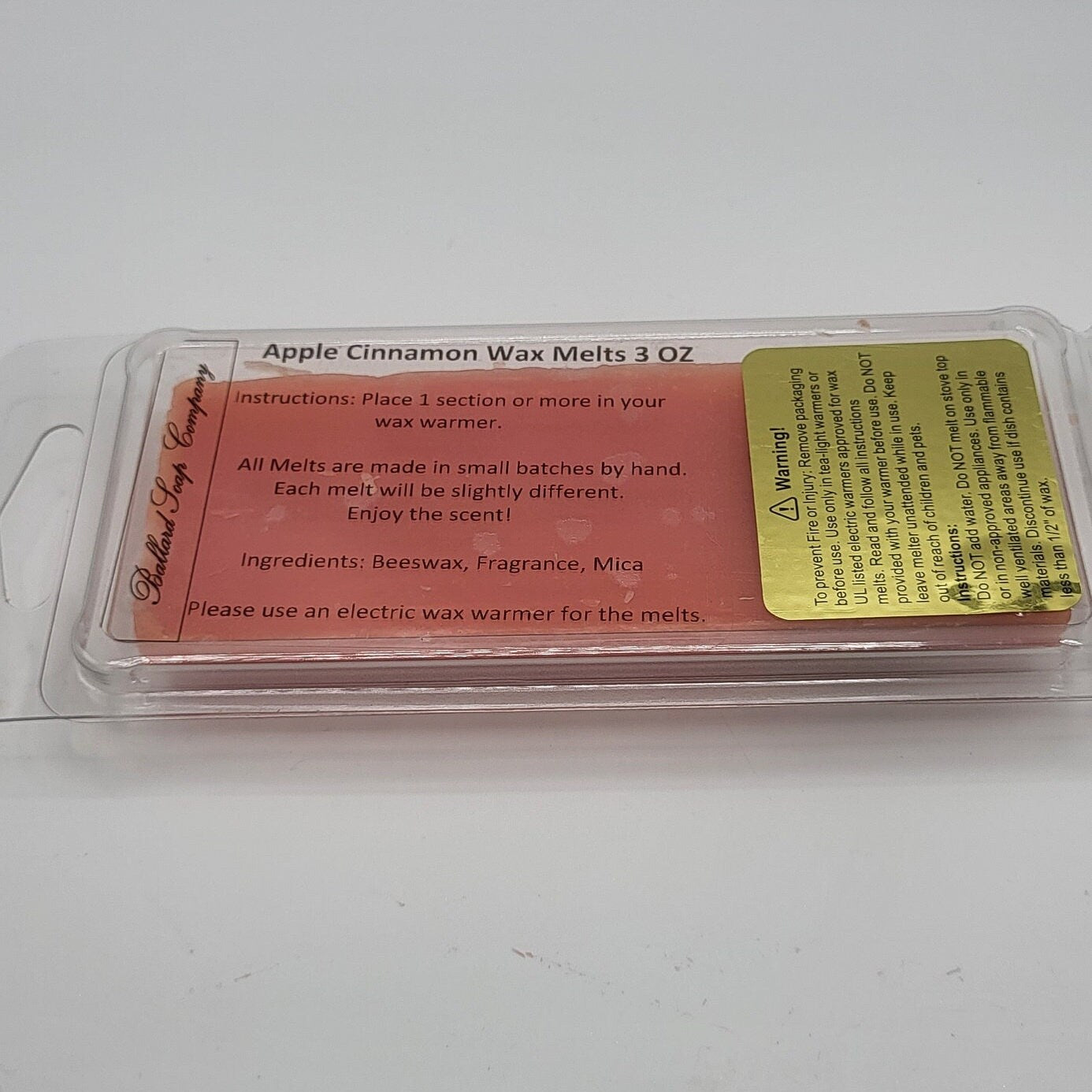 Apple Cinnamon Wax Melt Bar