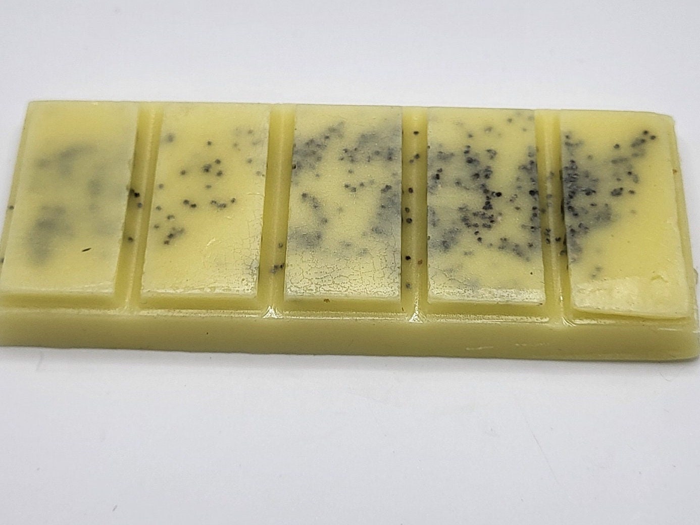 Lemon Poppyseed Wax Melt Bar 100 % beeswax