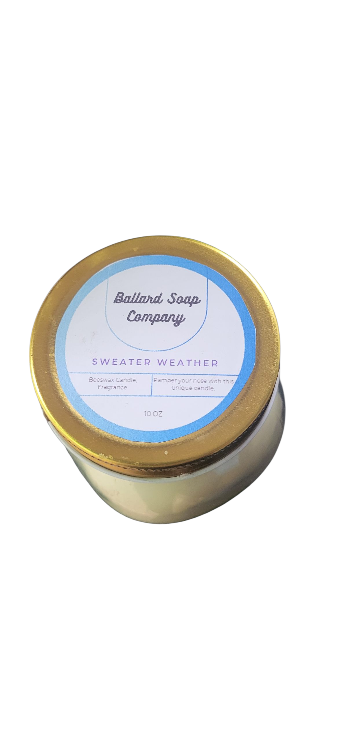 Sweater Weather Beeswax Candle 10 oz