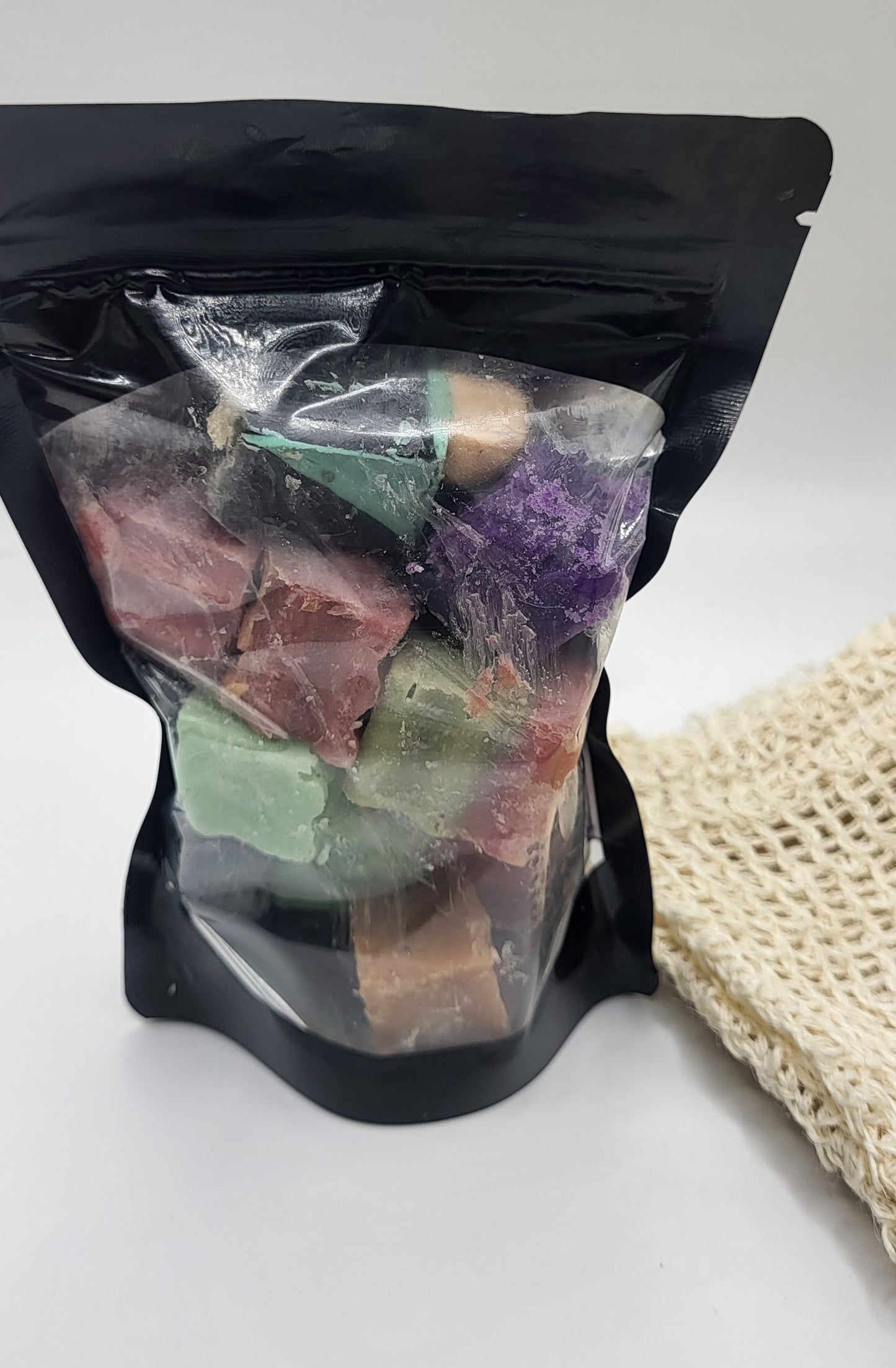 Random Soap Scraps with Soap Bag