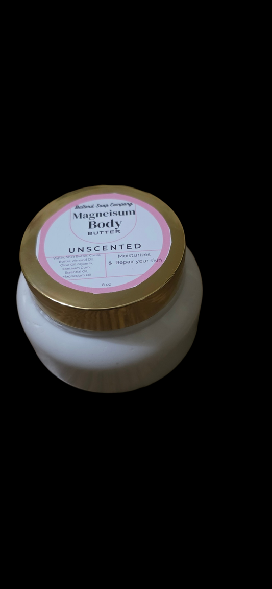 Magnesium Body Butter Unscented 8 oz