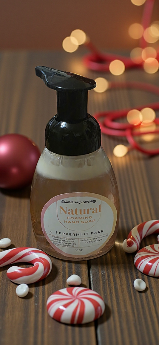 Peppermint Bark Natural Foaming Soap