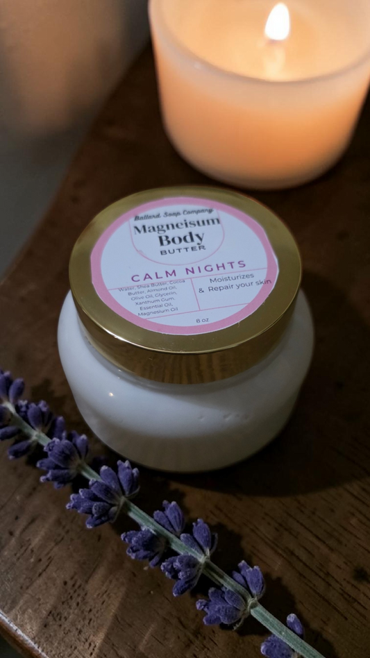 Calm nights Magnesium Body Butter 8 oz