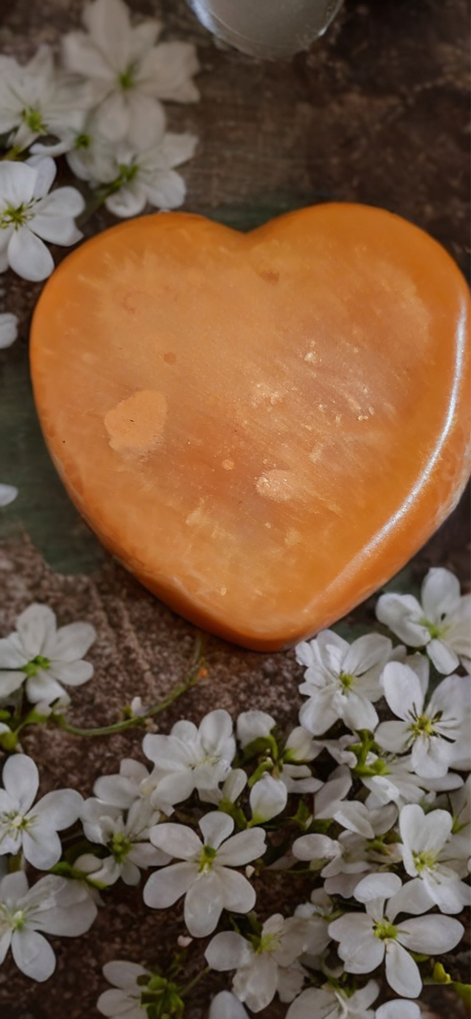 Orange Heart Loofah Artisan Soap Bar