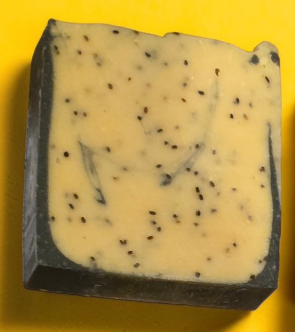 Lemon Poppyseed Artisan Soap Bar with Goat's Milk