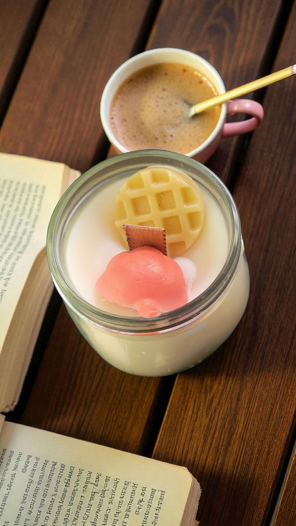 Pumpkin Pecan Waffle Beeswax Candle 10 oz