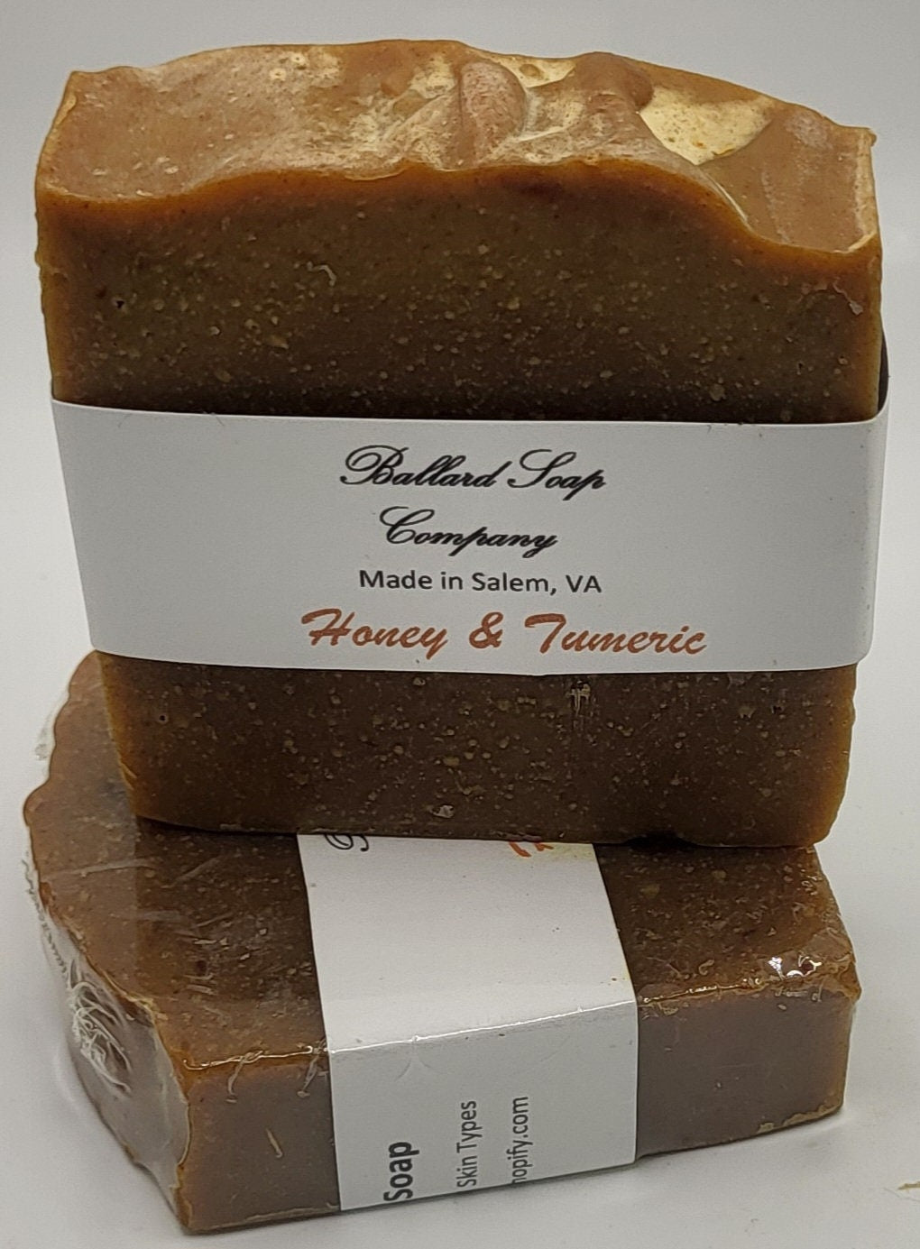 Honey and Turmeric Unscented Artisan Soap Bar